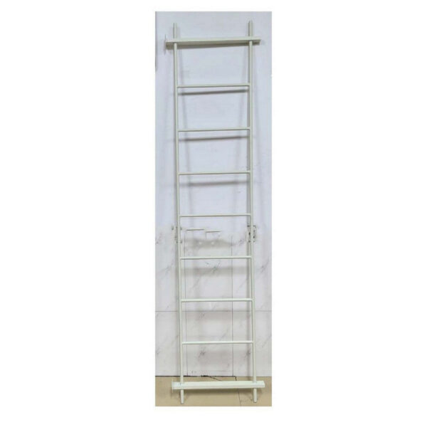 Plant Display Stand, 87 Inch 7 Tier Ladder Design, White Metal Body