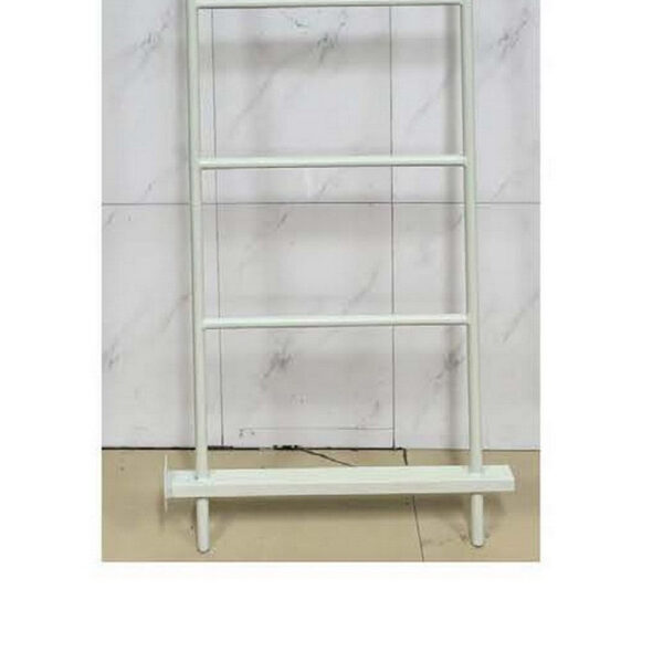 Plant Display Stand, 87 Inch 7 Tier Ladder Design, White Metal Body