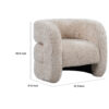 1502202669922e214af18.jpeg Ciel Accent Chair with Barrel Style Plush Foam Cushion, Beige Faux Fur