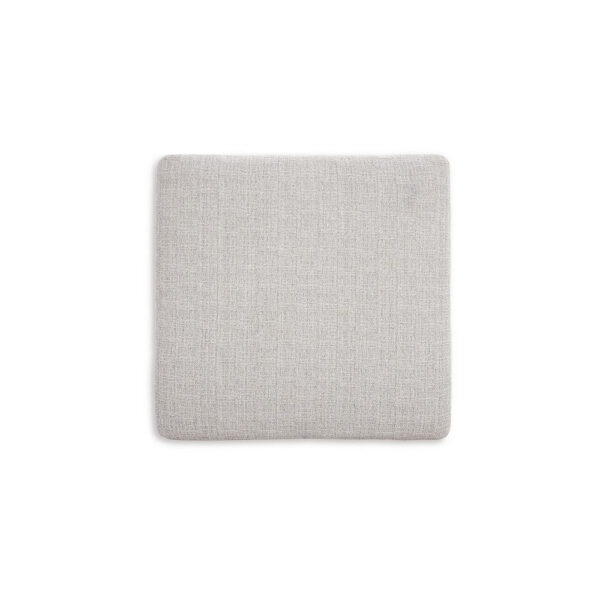 Carly Oversized Accent Ottoman, Modern Stone Gray Nuvella 36 Inch