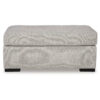 Marcy Ottoman, Low Profile Legs, Pewter Gray Next Gen Nuvella 44 Inch