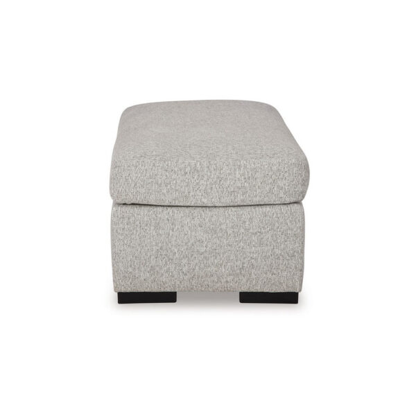 Marcy Ottoman, Low Profile Legs, Pewter Gray Next Gen Nuvella 44 Inch