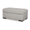 Marcy Ottoman, Low Profile Legs, Pewter Gray Next Gen Nuvella 44 Inch