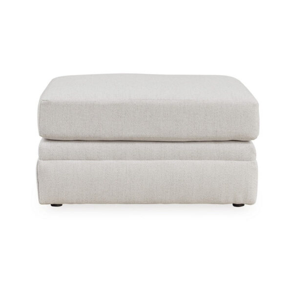 1502202669922eb13b1af.jpeg Maite Ottoman, Modern Chalk Gray Polyester, Soft Cushions, 34 Inch