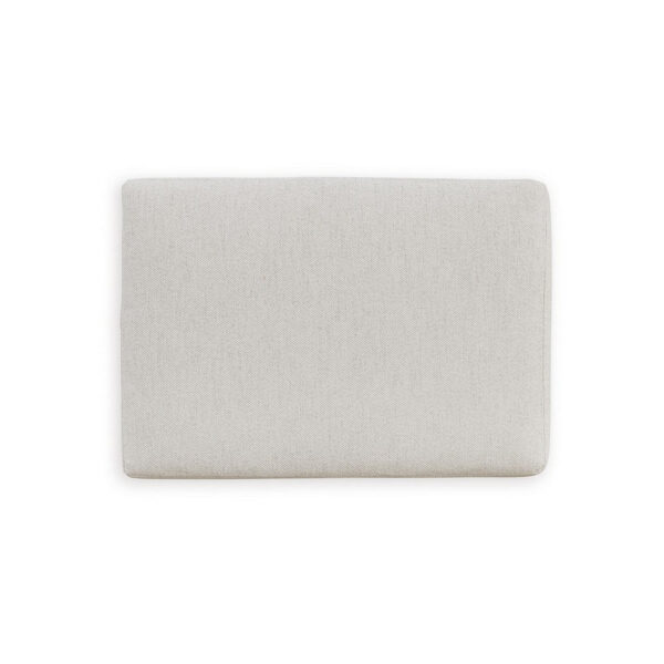 1502202669922eb709dc4.jpeg Maite Ottoman, Modern Chalk Gray Polyester, Soft Cushions, 34 Inch