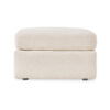 Meso Oversized Square Ottoman, Oyster Ivory Nuvella Polyester, 32 Inch
