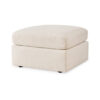 Meso Oversized Square Ottoman, Oyster Ivory Nuvella Polyester, 32 Inch