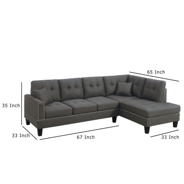 1502202669923019348fe.jpeg Ena 2pc Sectional Sofa Set with Chaise, 2 Pillows, Dark Brown Linen