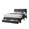 1502202669923117cc04e.jpeg Heo Queen Size Bed w Storage Drawer, Dark Gray Corduroy Upholstery
