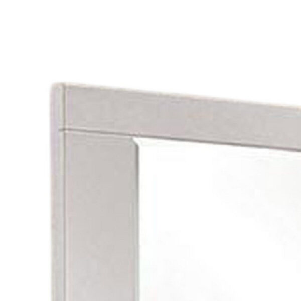 150220266992322abb652.jpeg Gely Dresser Mirror, 46 Inch Glossy White Lacquer, Solid Wood Frame