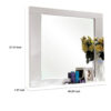 150220266992322fb7d63.jpeg Gely Dresser Mirror, 46 Inch Glossy White Lacquer, Solid Wood Frame