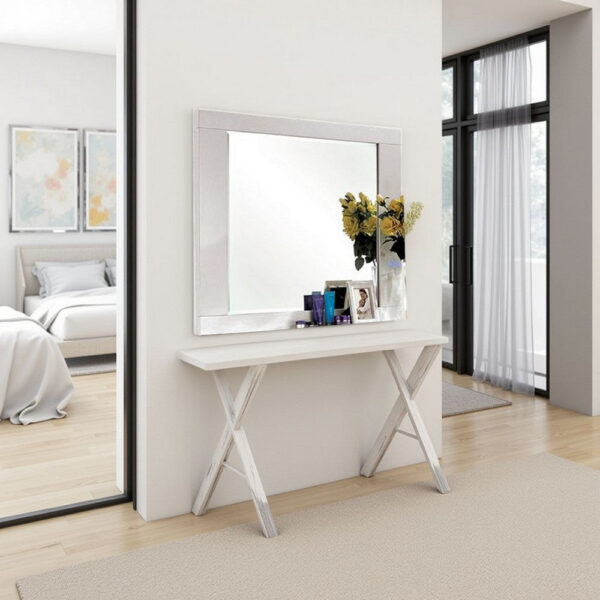 15022026699232320edfe.jpeg Gely Dresser Mirror, 46 Inch Glossy White Lacquer, Solid Wood Frame