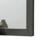 Aliso Dresser Mirror, Modern Metallic Gray Solid Wood Frame, 38 Inch