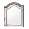 Jisoo Dresser Mirror, LED Light Frame, 37 Inch Rose Gold Solid Wood