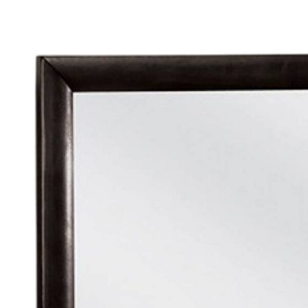 1502202669923355143db.jpeg Simo Dresser Vanity Mirror, 40 Inch Modern Black Solid Wood Frame
