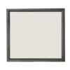Erica Dresser Vanity Mirror, 39 Inch Contemporary Gray Wood Frame