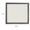 Erica Dresser Vanity Mirror, 39 Inch Contemporary Gray Wood Frame