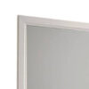Erica Dresser Vanity Mirror, 39 Inch Modern Style White Wood Frame