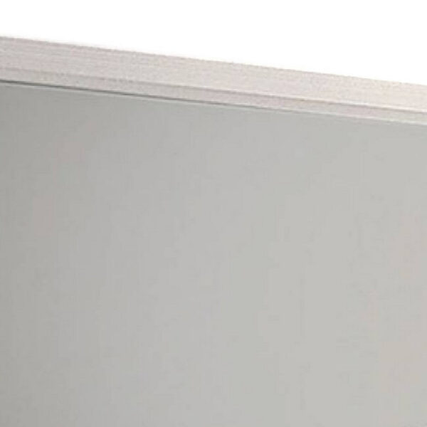 Erica Dresser Vanity Mirror, 39 Inch Modern Style White Wood Frame