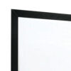 Ryla Dresser Vanity Mirror, 38 Inch Square Frame, Black Solid Wood