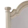 Akia Dresser Mirror, Reeded Posts, 49 Inch Antique White Bell Frame