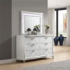 15022026699234ab2e122.jpeg Lin Dresser Mirror with LED Lights, 47 Inch White Solid Wood Frame