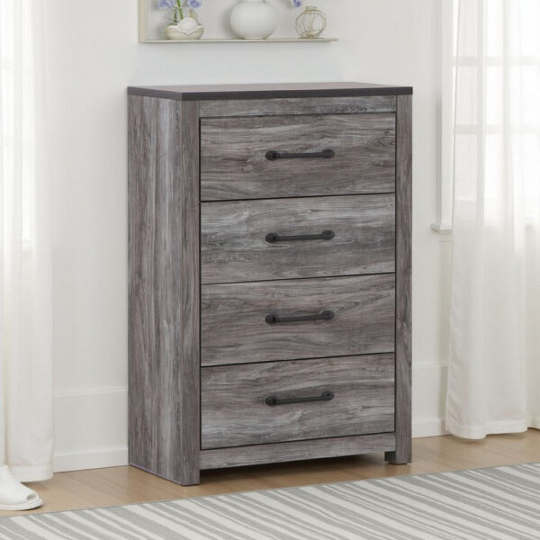 15022026699235a7e7439.jpeg Bono Tall Dresser Chest, 4 Storage Drawers, Wood Grain Gray Finish