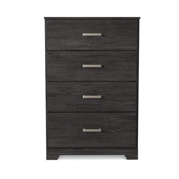 15022026699235c2827a6.jpeg Cyme Tall Dresser Chest, 4 Drawer, Modern Dark Charcoal Brown Laminate