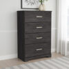 15022026699235cd4ce1b.jpeg Cyme Tall Dresser Chest, 4 Drawer, Modern Dark Charcoal Brown Laminate