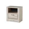 150220266992360d5f1de.jpeg Simon Nightstand, Drawer and USB, Rustic Gray Laminate Whitewash
