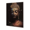 Accent Wall Art Decor, Printed Glass 36x48 Meditating Buddha, Black
