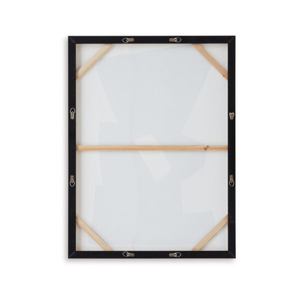 Garcy Wall Art Painting, 30x40, Black and Cream Framed Abstract Decor