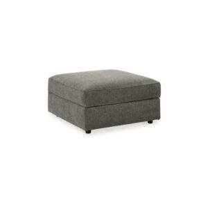 15022026699236c1d32b1.jpeg Fola Square Accent Ottoman, 37 Inch Gray, Cupholders with Storage