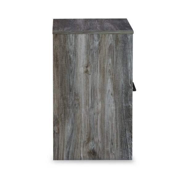150220266992378387d26.jpeg Bays Nightstand, 1 Drawer USB Port, Modern Rustic Laminate Smoky Gray