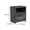 150220266992378518c97.jpeg Bays Nightstand, 1 Drawer USB Port, Modern Rustic Laminate Smoky Gray