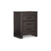 150220266992378a0909d.jpeg Brin Nightstand, 2 Drawers, Rustic Contemporary Laminate Charcoal Gray