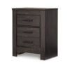 150220266992378da8f6d.jpeg Brin Nightstand, 2 Drawers, Rustic Contemporary Laminate Charcoal Gray