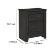 1502202669923790b3aae.jpeg Brin Nightstand, 2 Drawers, Rustic Contemporary Laminate Charcoal Gray