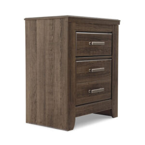 1502202669923794ae75f.jpeg Rye Nightstand with 2 Drawers, Modern Classic Laminate Dark Brown
