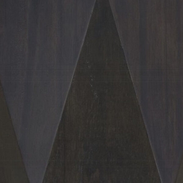 Hano Side End Table, Black Rubberwood, 22 Inch Modern Geometric Body