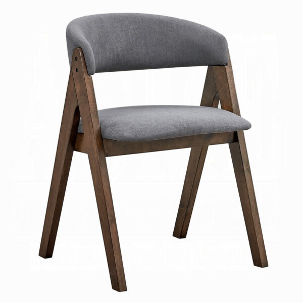 150220266992384a818c6.jpeg Koko Side Dining Chair Set of 2, Gray Padded Seat and Back, Brown Wood