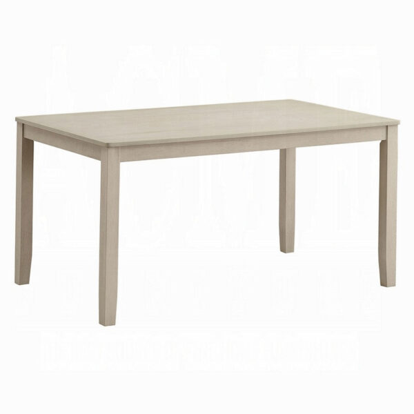 15022026699238b861230.jpeg Feri Dining Table, 59 Inch, Rectangular Top, Antique Bone White Finish