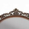Vany Dresser Mirror, Intricate Brushed Champagne and Cherry Wood 43x53