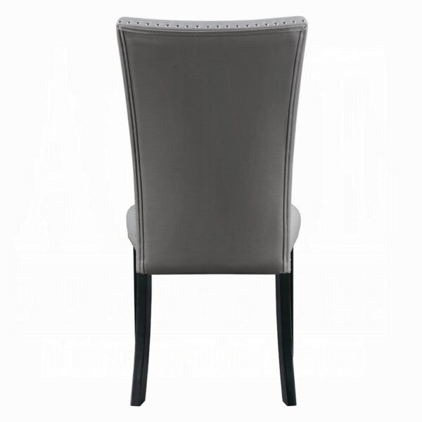15022026699239f322b48.jpeg Aline Side Dining Chair Set of 2, Gray Faux Leather, Nailhead Trim