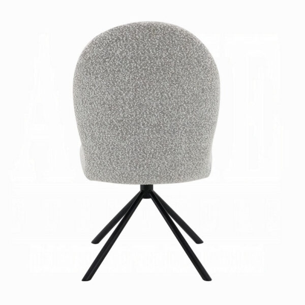 1502202669923a2dc0f13.jpeg Veton Swivel Side Dining Chair Set of 2, Gray Boucle, Black Metal Base