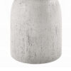 Elyana Accent Table, Sculpted Natural Gray Cement, Round 14 Inch Top