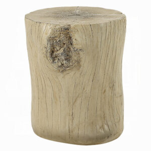 1502202669923a7302e28.jpeg Rennie Accent Table, Light Natural Brown Cement, Log Shape, 14 Inch