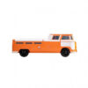 Xiel Bus Twin Bed, Peace Sign, LED Lights and Sound Effects, Orange