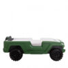 Randy SUV Twin Bed with Lights and Sound Effects, Green Faux Leather