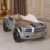 Tonie Truck Twin Bed, Interactive Lights and Sound Effects, Gray ABS